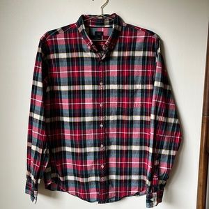 J. Crew plaid Oxford shirt